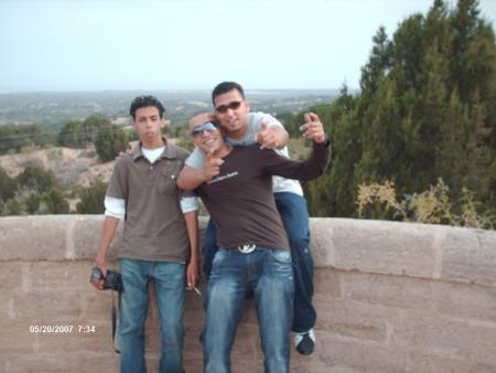 by left: mahmoud soufian and hicham,ici on ettait presque darriver a ESSAWIRA